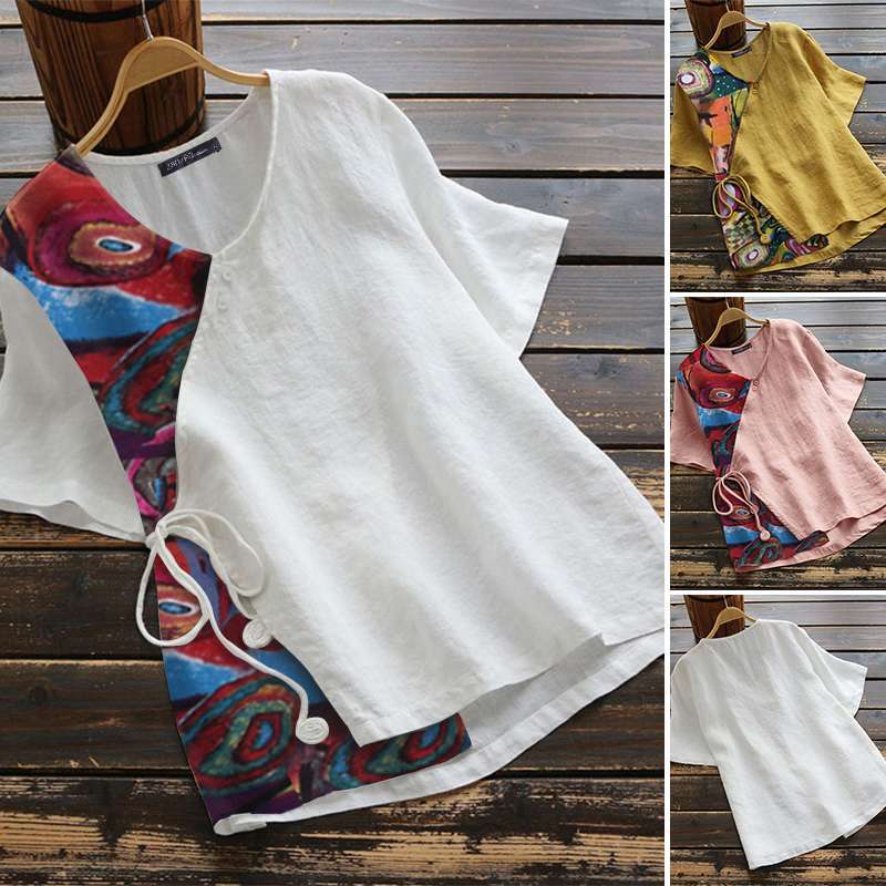 Casual printed shirt tops summer shirts