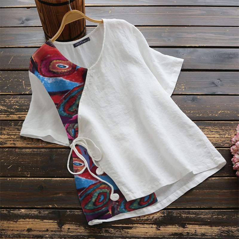 Casual printed shirt tops summer shirts