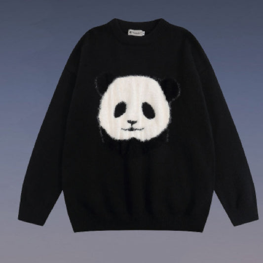 Harajuku Panda Pullover Sweaters for Women