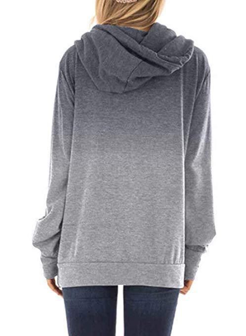 Two-colored fashion hoodies for women