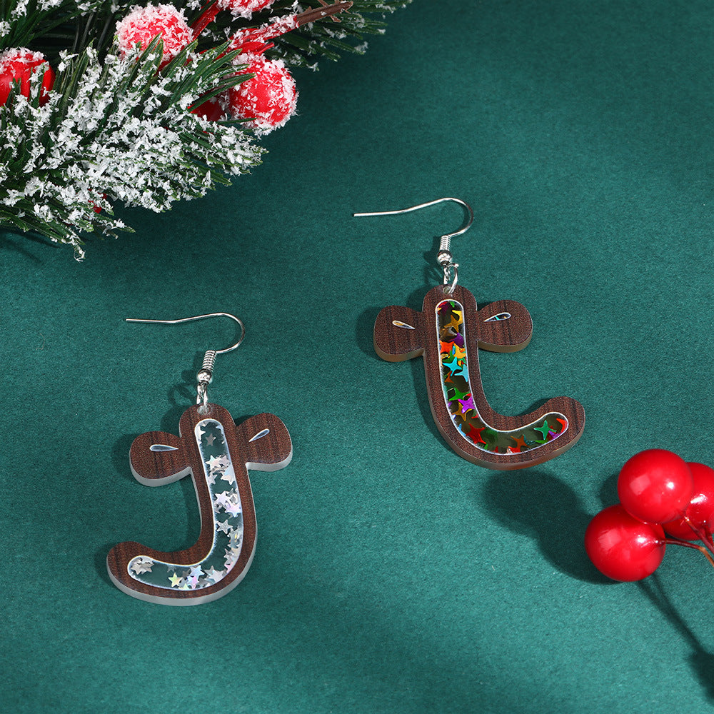 Acrylic Christmas Earrings