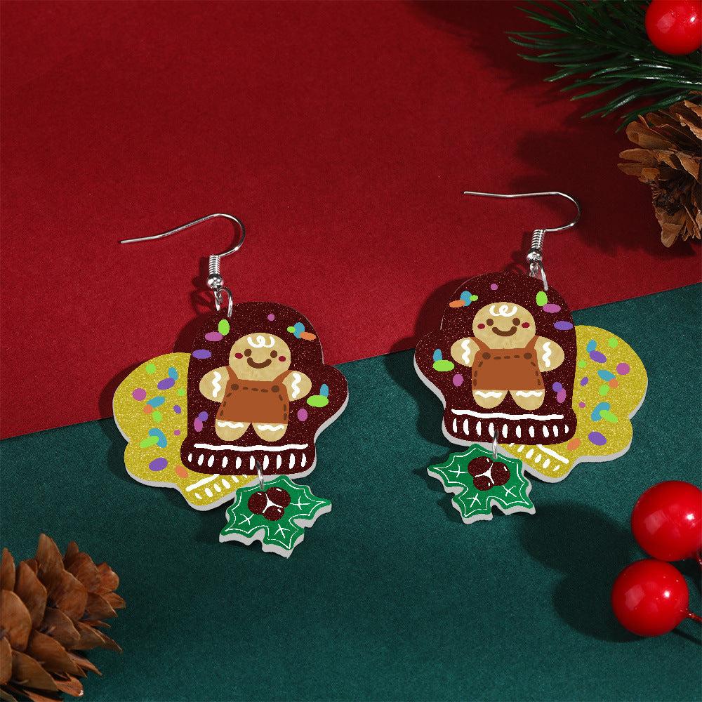 Acrylic Christmas Earrings