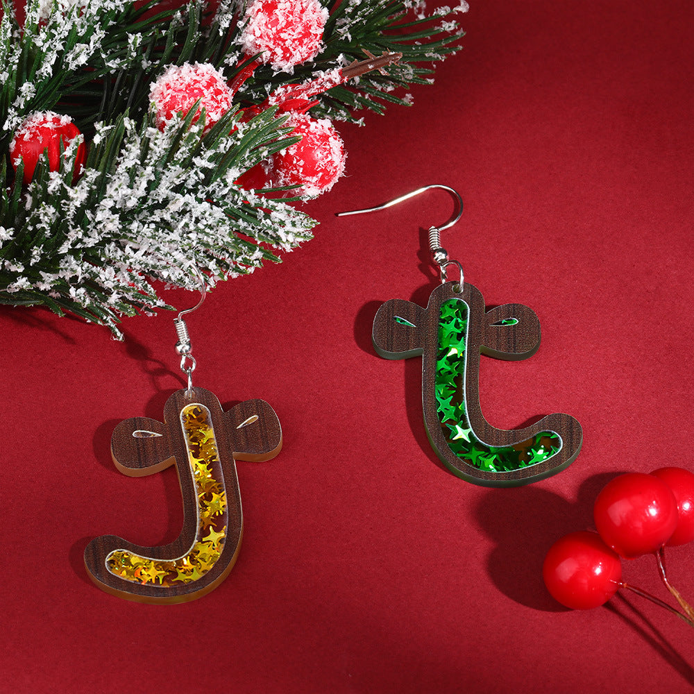 Acrylic Christmas Earrings