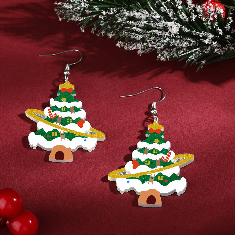 Acrylic Christmas Earrings